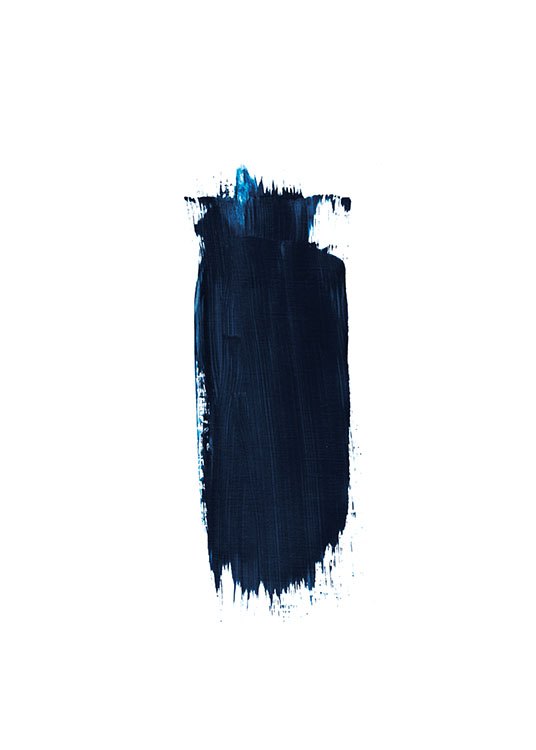 Blue Brush Stroke, Poster