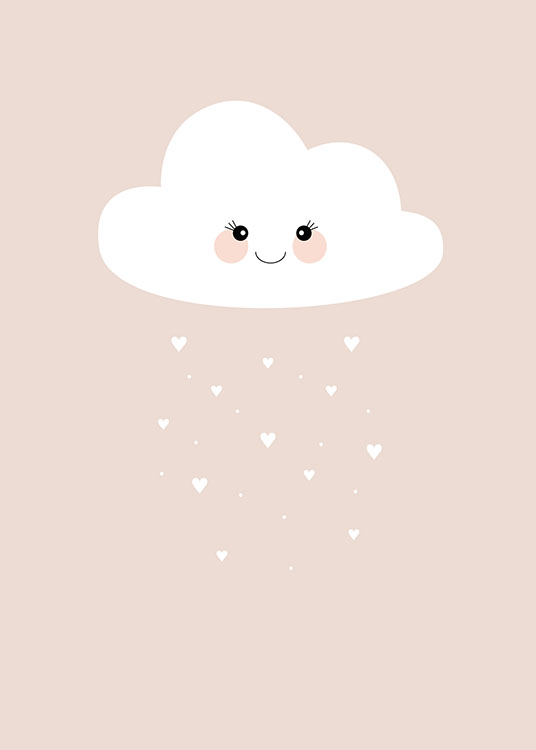 Cloud Pink, Poster / Kids posters at Desenio AB (8437)