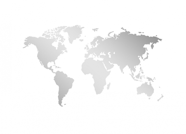 Poster With World Map Poster In Silver Foil Desenio Com