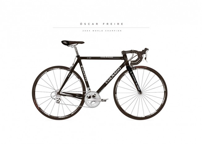 Bike Poster Oscar Freire Poster / Black & white at Desenio AB (8739)