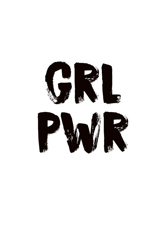 Girl Power Poster / Text posters at Desenio AB (8835)