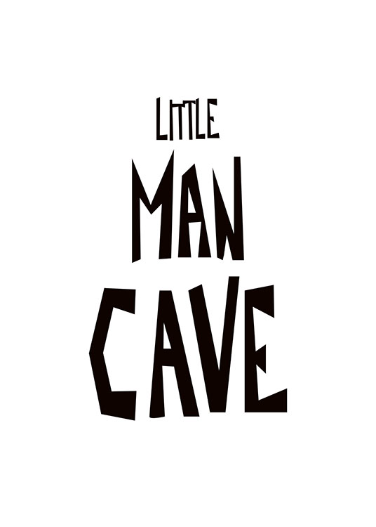 Little Man Cave Poster / Kids posters at Desenio AB (8875)