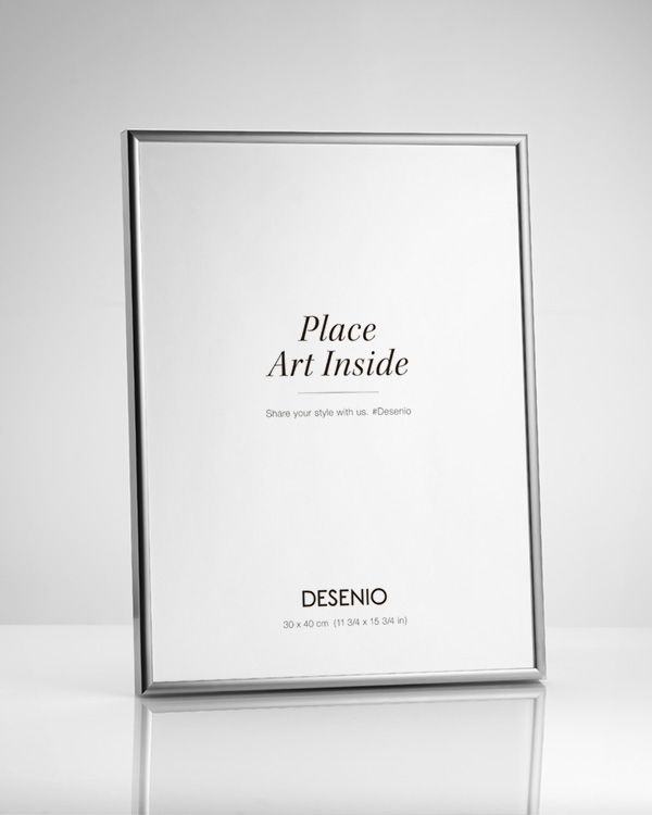  - Silver metal frame for posters in size 40x50