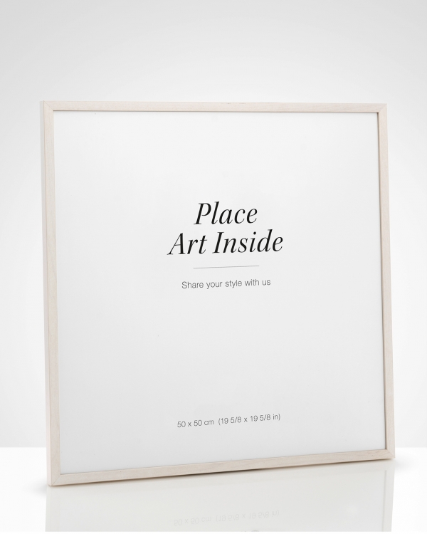 - Wood frame in light wood for posters in 50x50