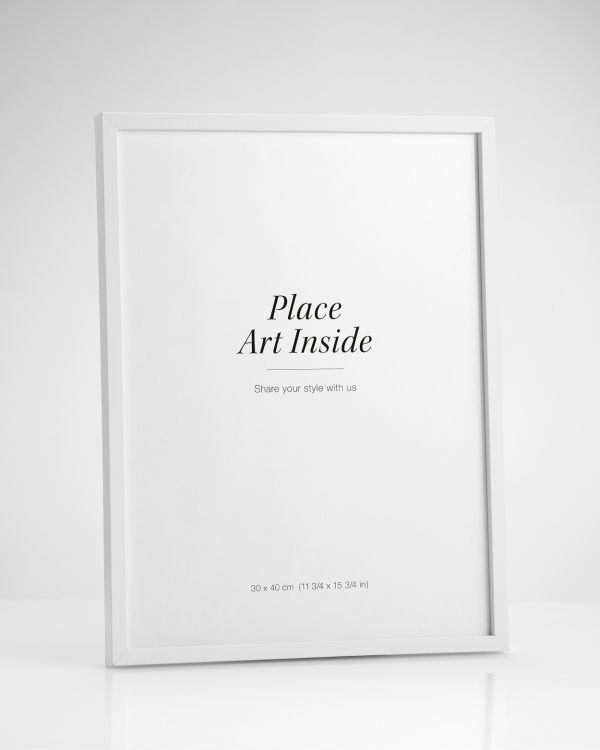  - White wood frame fitting posters in 21x30
