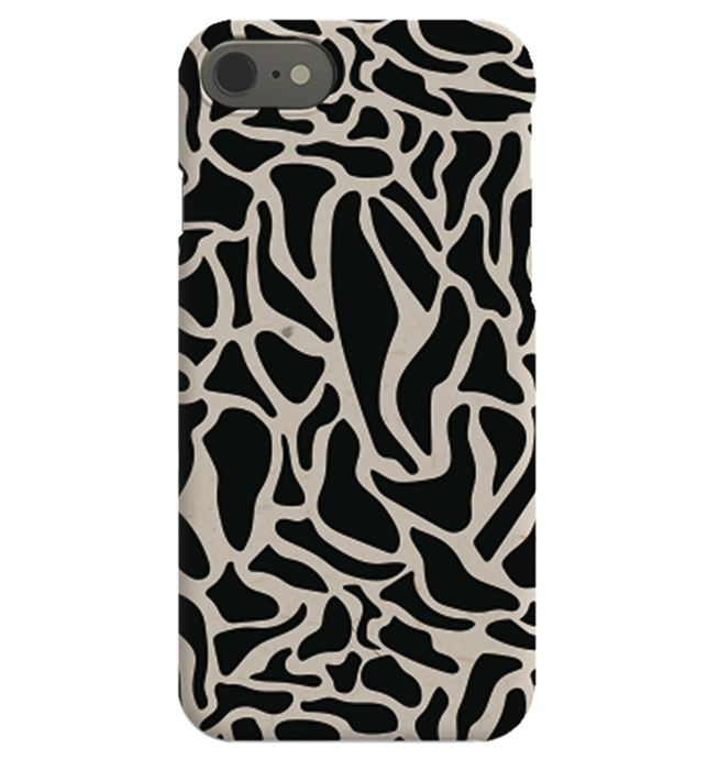  – Black and beige iPhone case with an abstract pattern