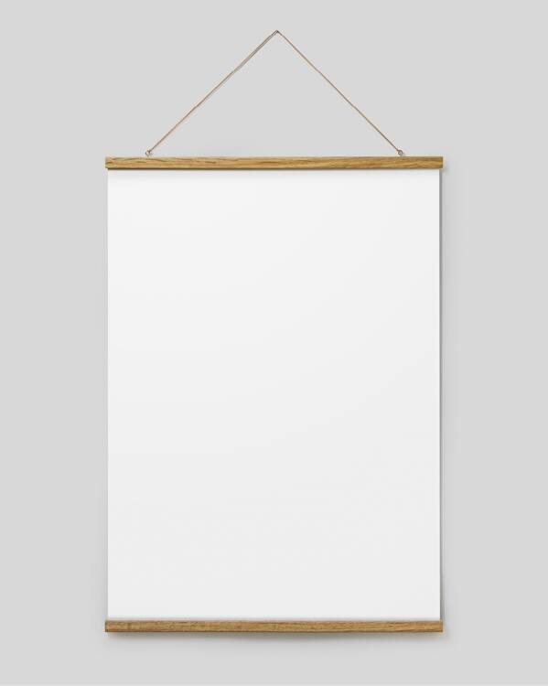  - Oak poster hanger with magnet fastening, 71 cm
