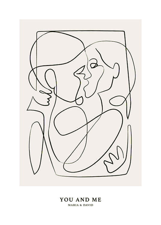Abstract Figures No2 Personal Poster / Line Art at Desenio AB (pp0246)