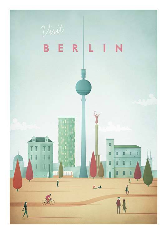 Berlin Travel Poster / Vintage at Desenio AB (pre0007)