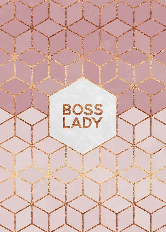 Boss Lady Poster / Text posters at Desenio AB (pre0015)