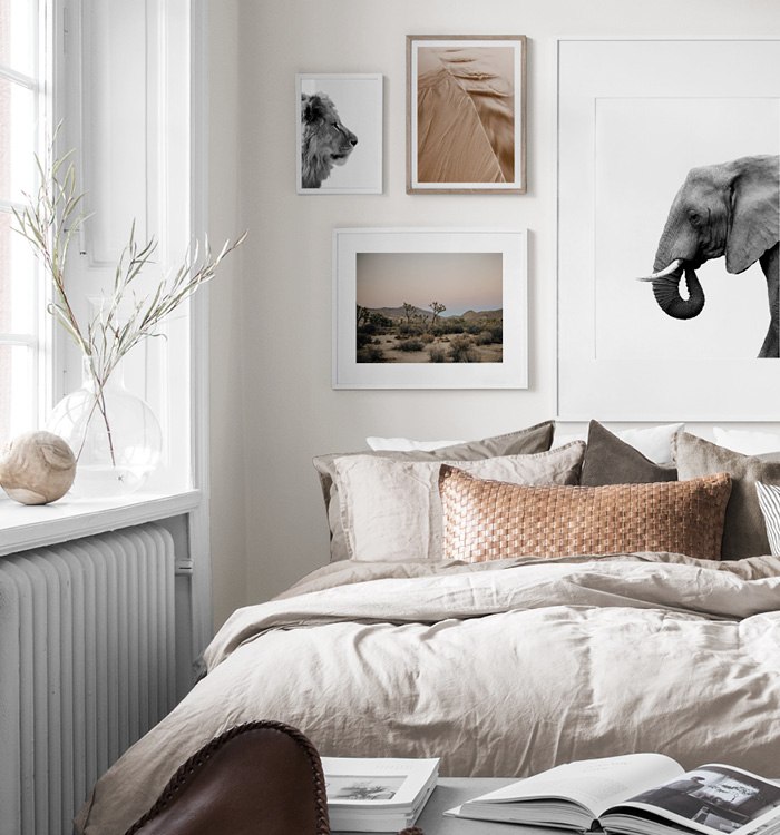 Bedroom inspiration Posters and art prints in picture walls and collages