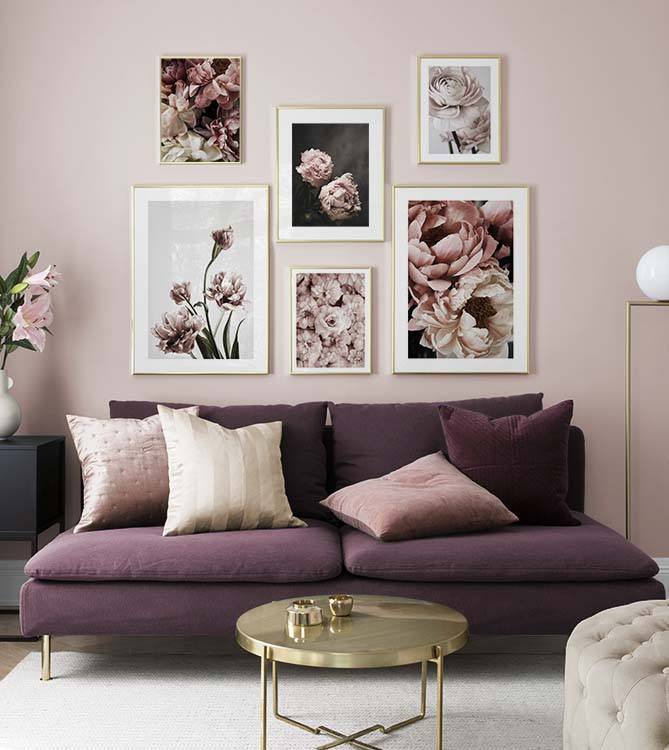 Pink living room