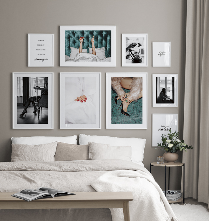Bedroom Inspiration Posters And Art Prints In Picture Walls And Collages